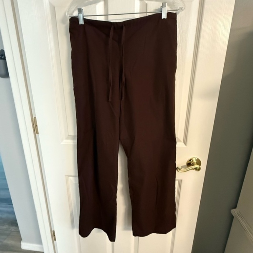 SB Scrubs Dark Brown Women’s Drawstring Scrub Pants Size Small